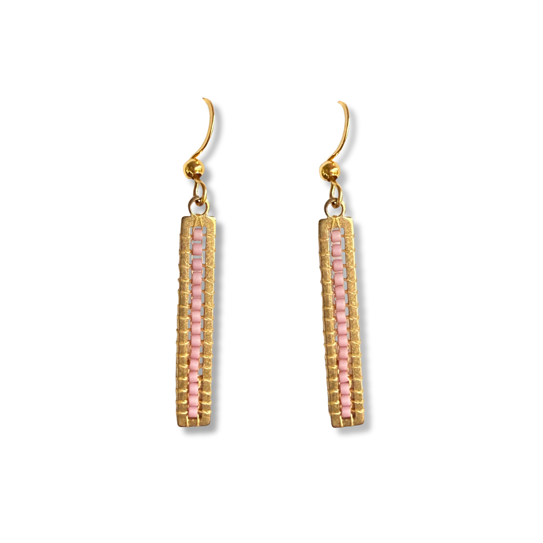 Beaded Tall Earrings