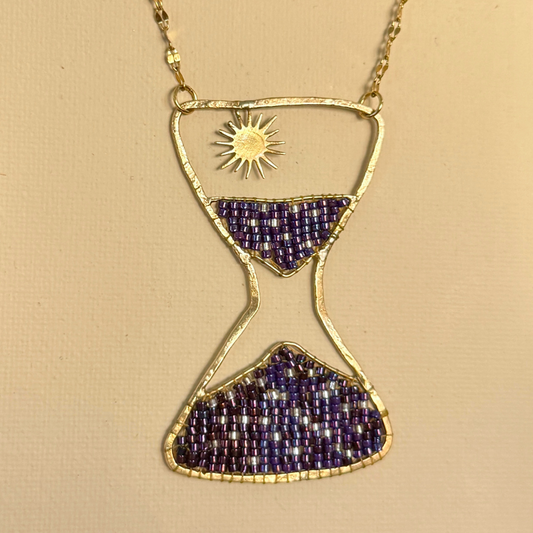 Beaded Hourglass Necklace