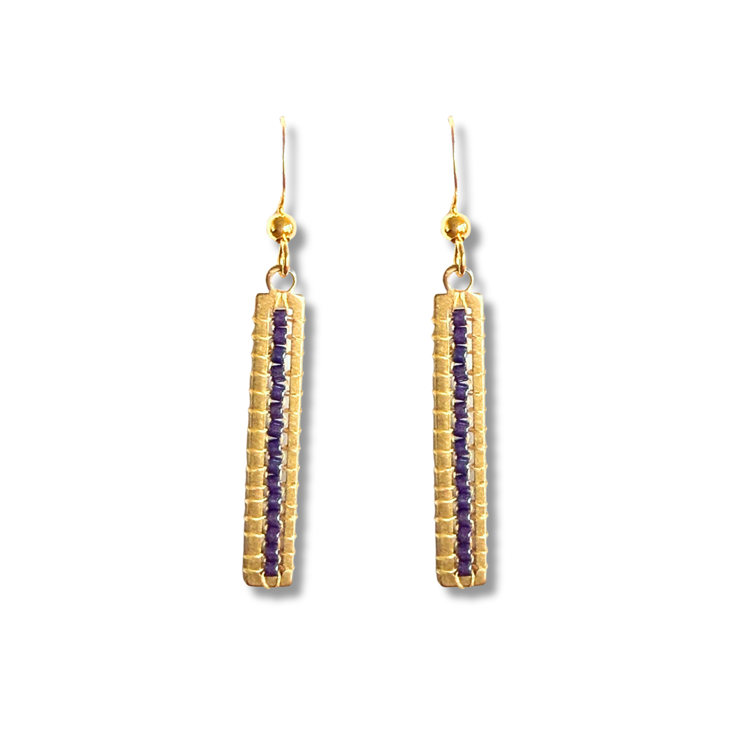 Beaded Tall Earrings