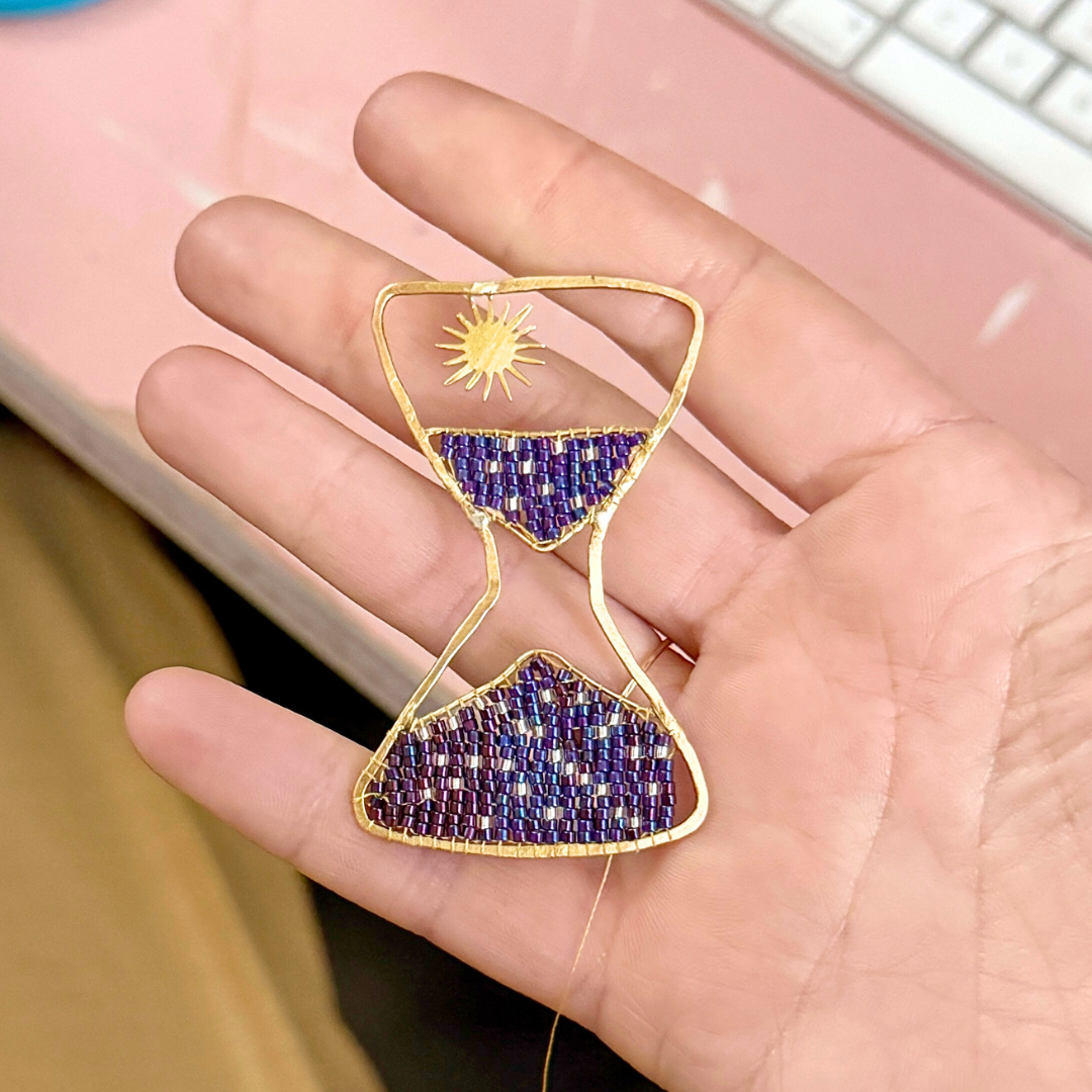 Beaded Hourglass Necklace