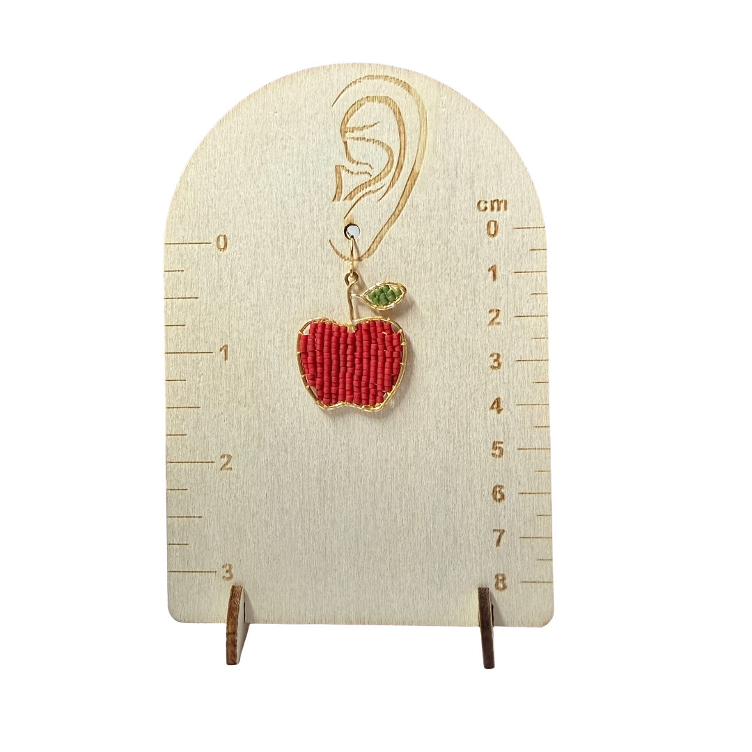 Apple Beaded Earrings