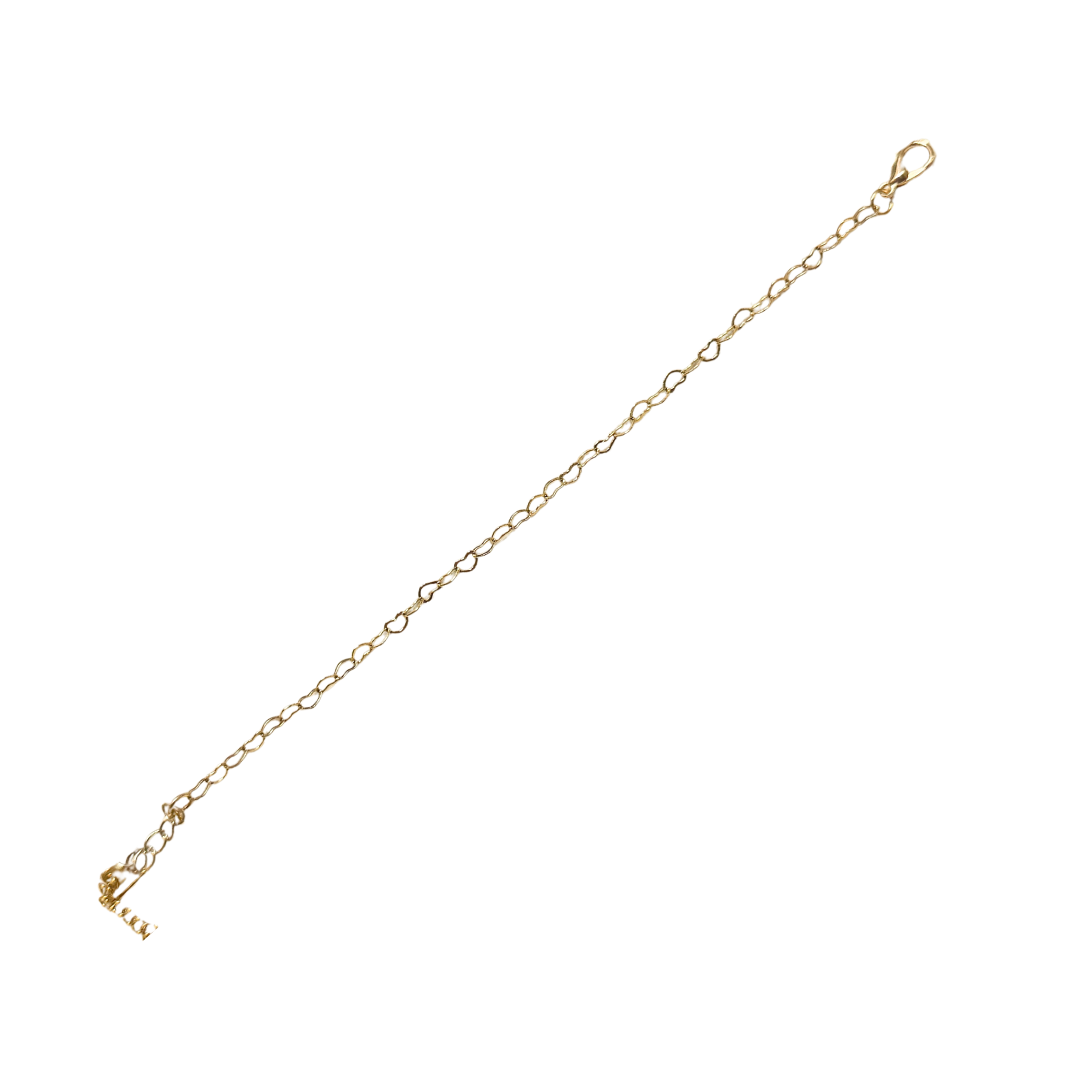 Heart Chain Bracelet - Gold Plated