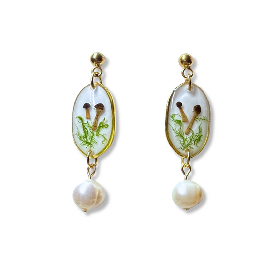Dried Mushrooms Earrings