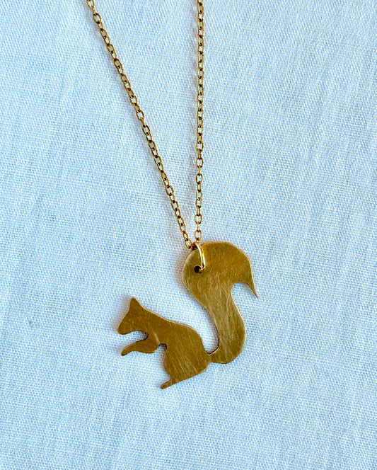 Squirrel Necklace - MADE TO ORDER