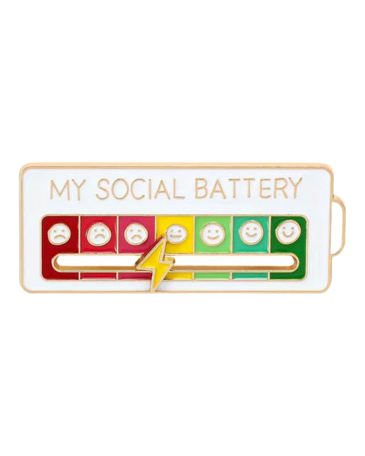 My Social Battery Pin