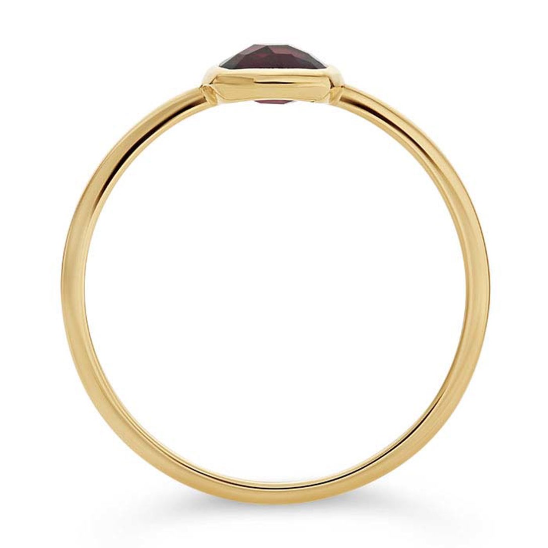 Garnet Ring - 14K Gold
