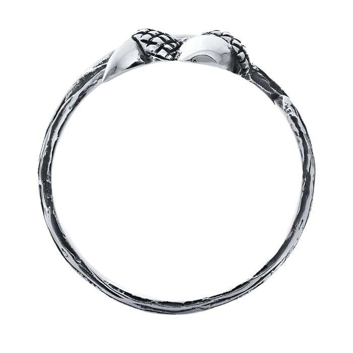 Acorns & Leaf Bypass Ring - Sterling Silver