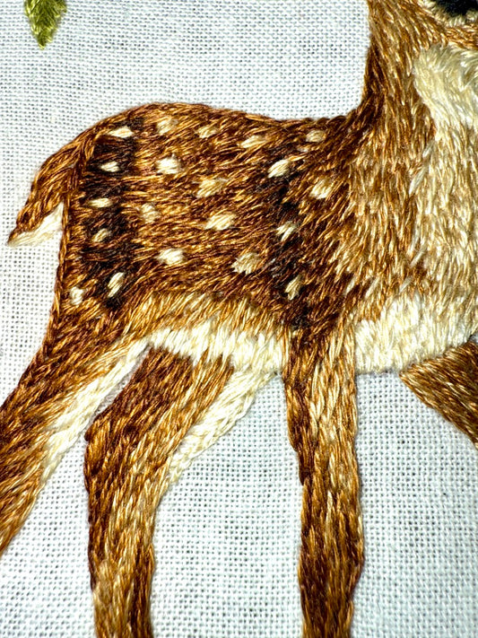 Fawn - Hand Embroidered