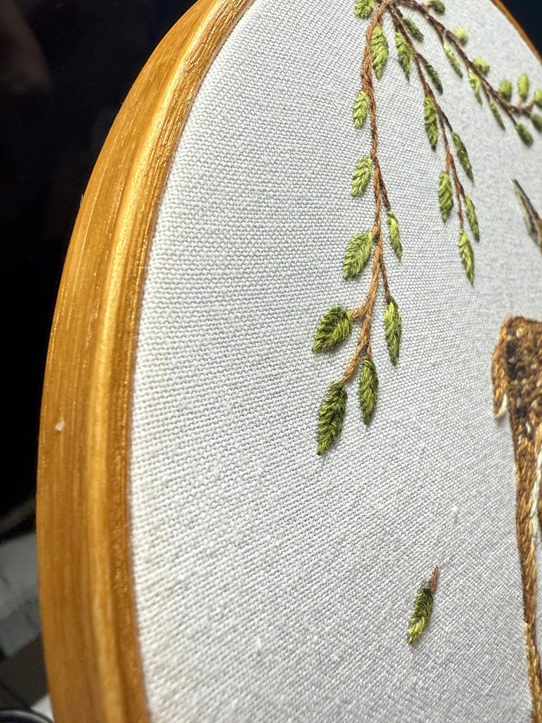 Fawn - Hand Embroidered