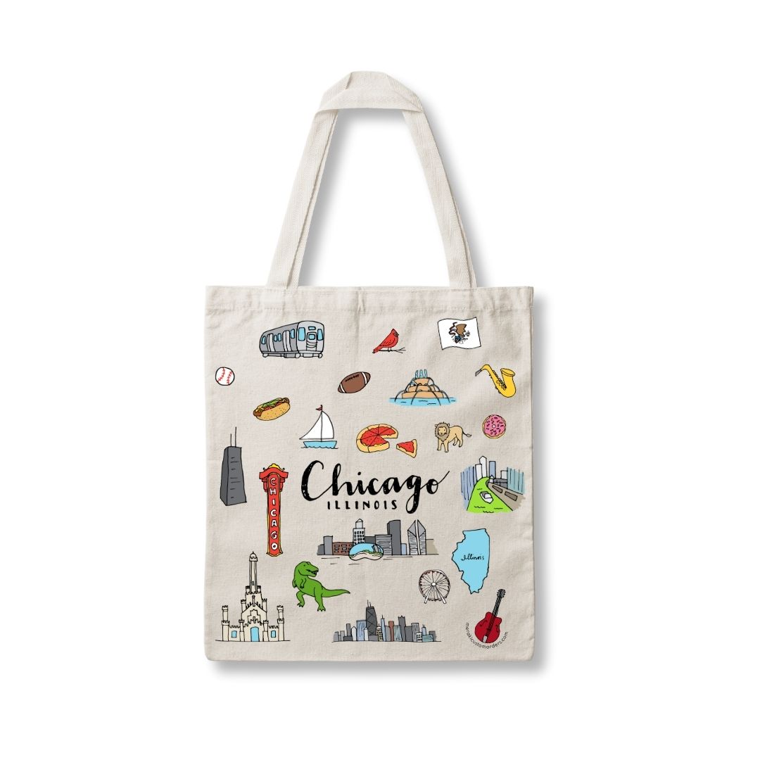 Chicago Clipart Tote Bag