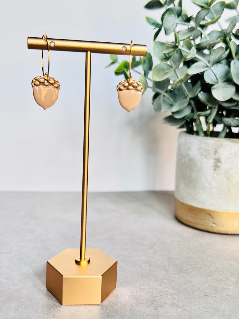 Mini Acorn Earrings - Meraki Design Studio