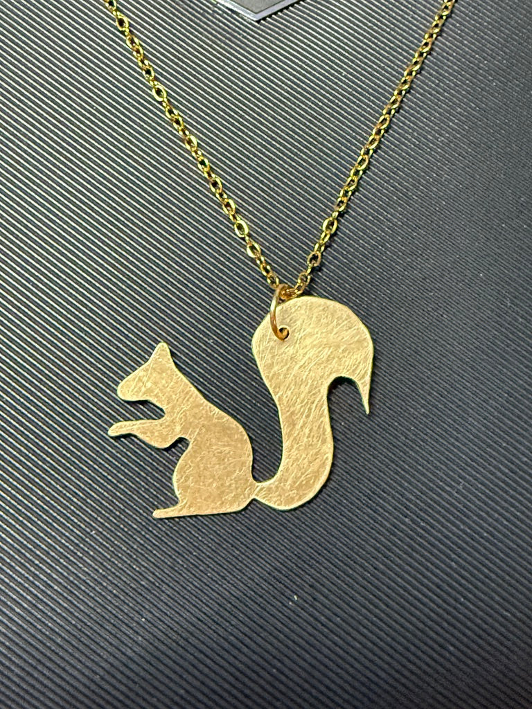 Squirrel Necklace - MADE TO ORDER