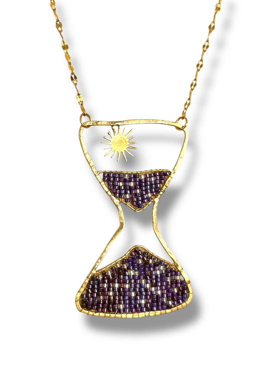 Beaded Hourglass Necklace