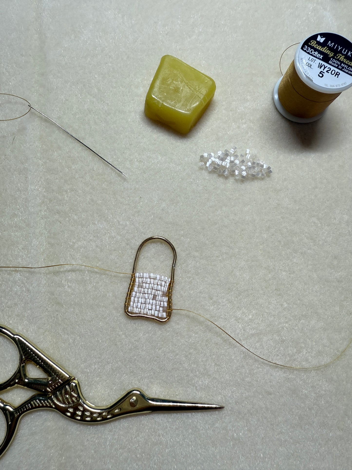 Beaded Ghost Earrings