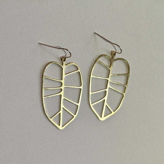 Monstera Leaf Earrings
