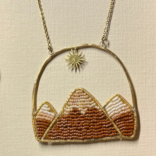 Mountains Beaded Necklace