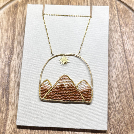 Mountains Beaded Necklace