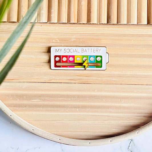 My Social Battery Pin