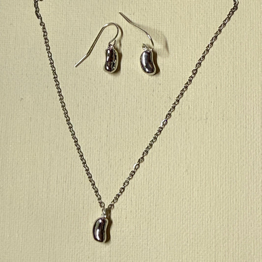 Mini Bean Earrings/Necklace