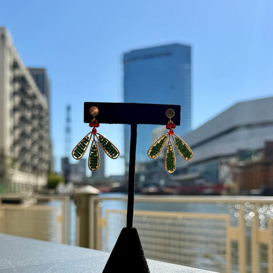 Holly Beaded Earrings