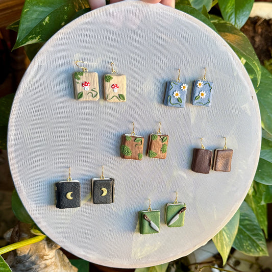 Book Earrings