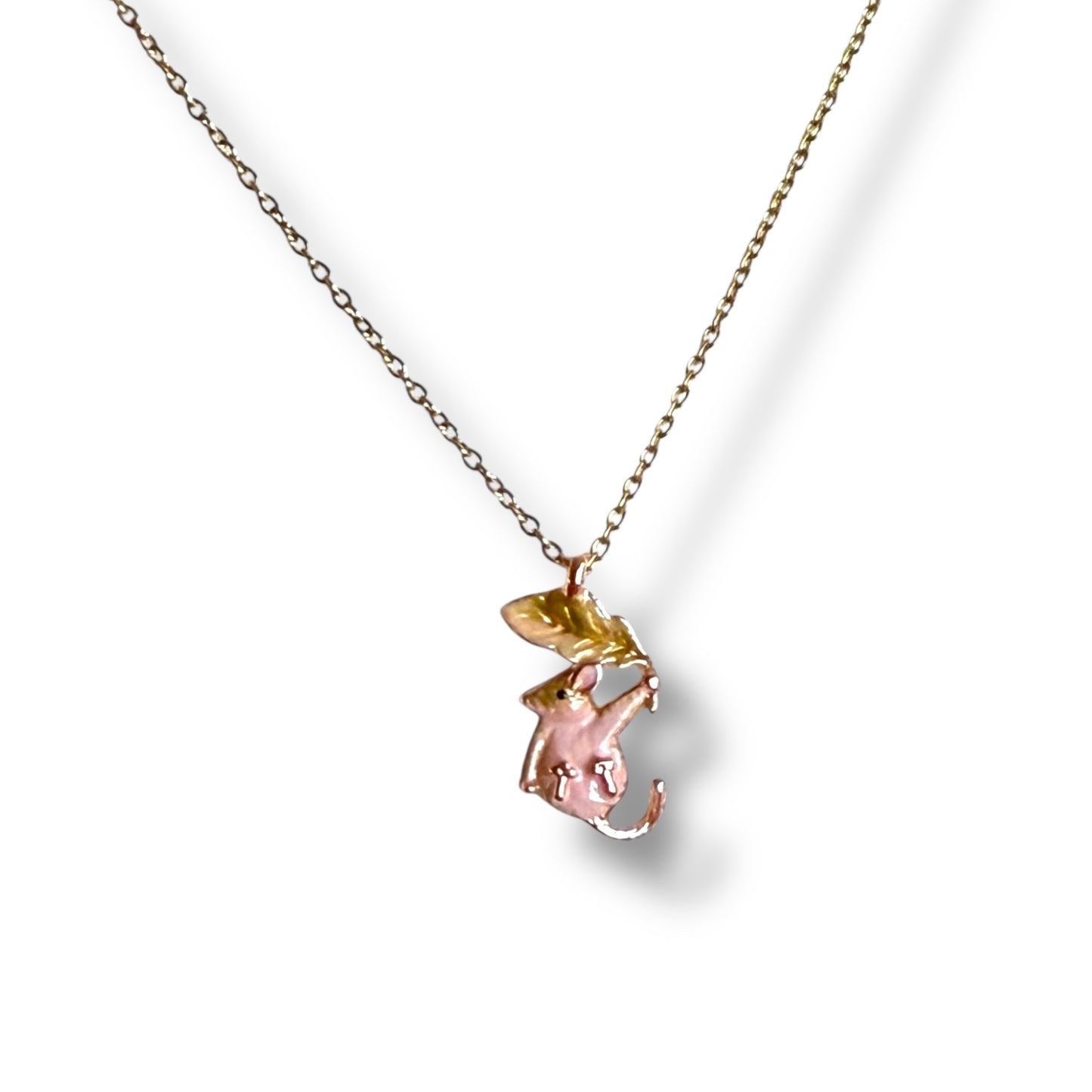 Enamel Dormouse Necklace - Fable