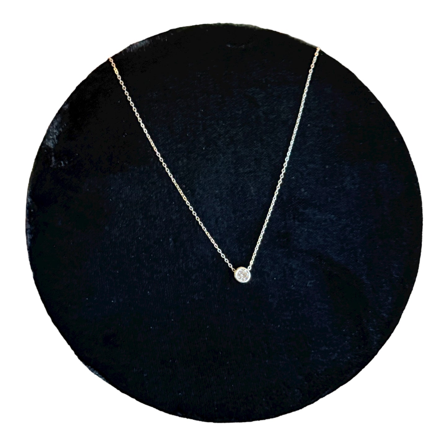 Sterling Silver Crystal Necklace