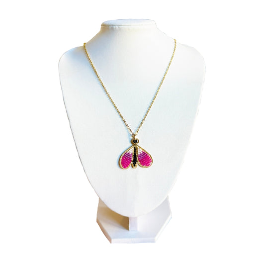Beaded Butterfly Necklace