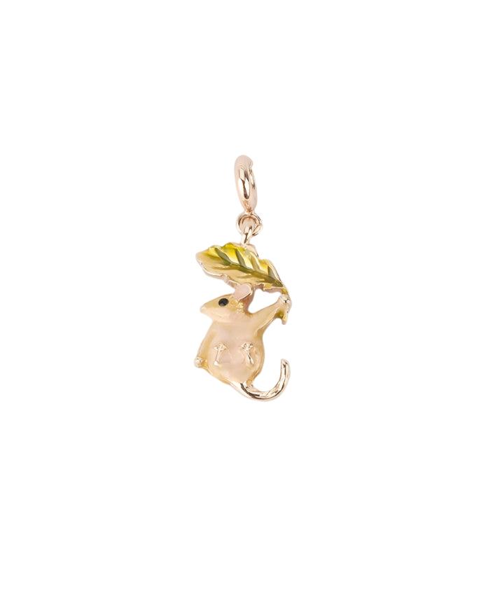 Enamel Dormouse Necklace - Fable