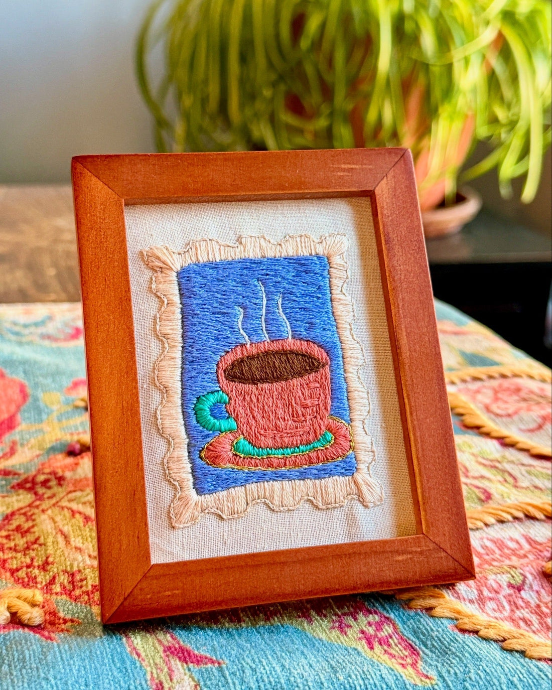 Coffee Embroidery Portrait