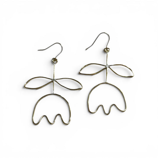 Nordic Flower Beaded Earrings