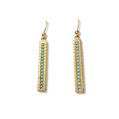 Beaded Tall Earrings