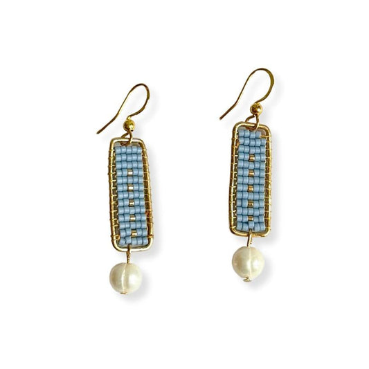 Beaded Earrings With Pearls