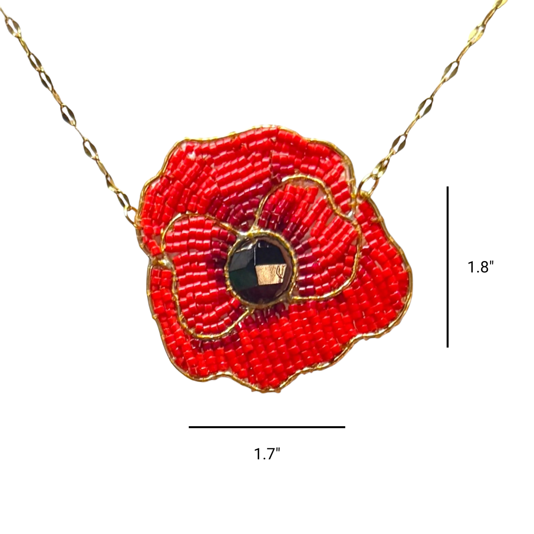 Poppy Beaded Necklace