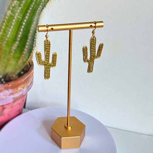 Beaded Cacti Earrings