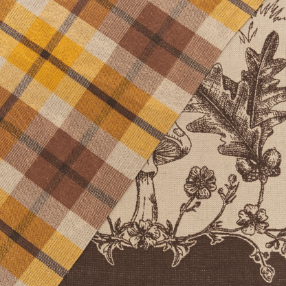 Woodland Taupe Jacquard Double Sided Scarf