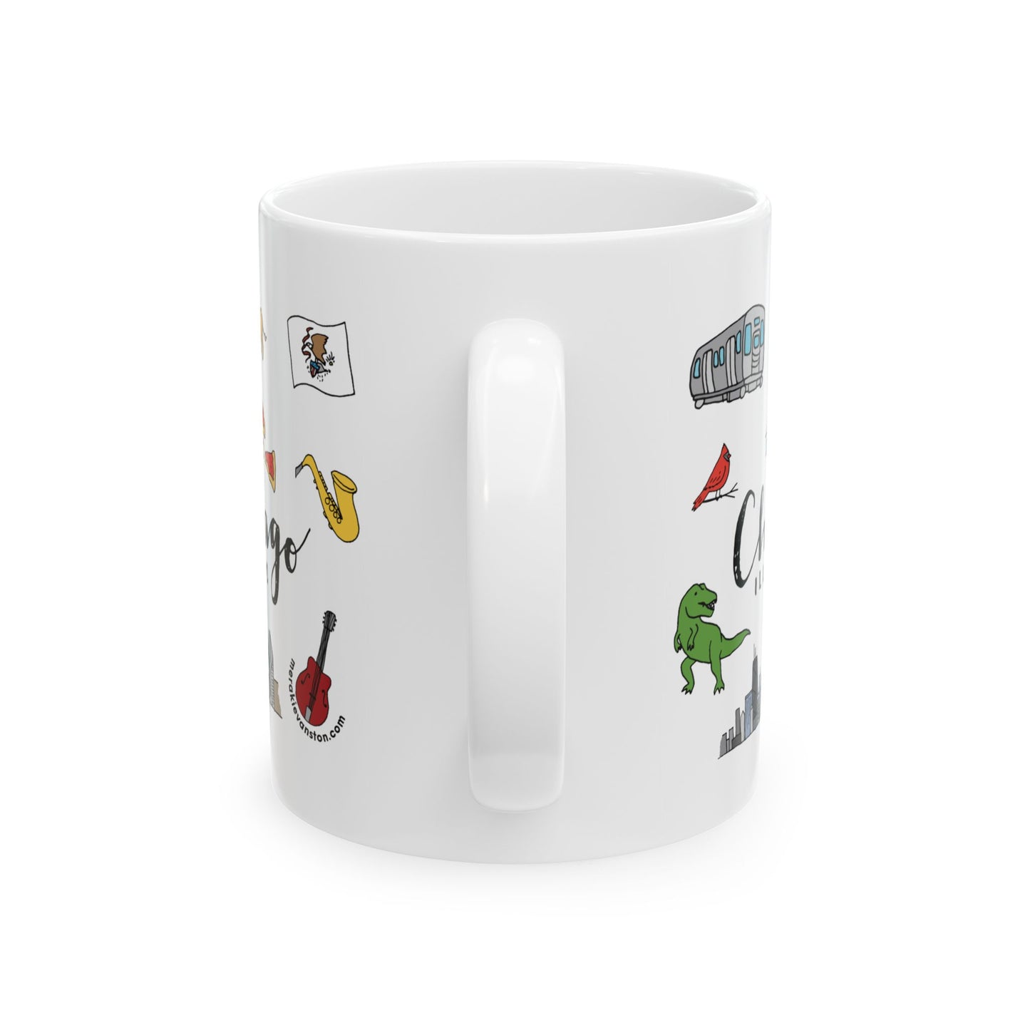 Chicago Doodles 11oz Ceramic Mug