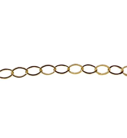 Oval Link Cable Chain Necklace - Gold Filled