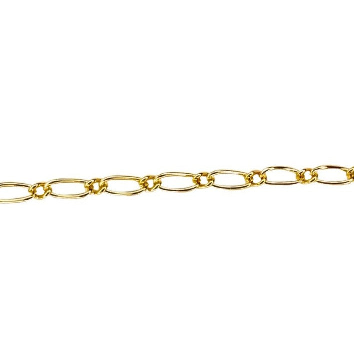 gold filled figaro chain