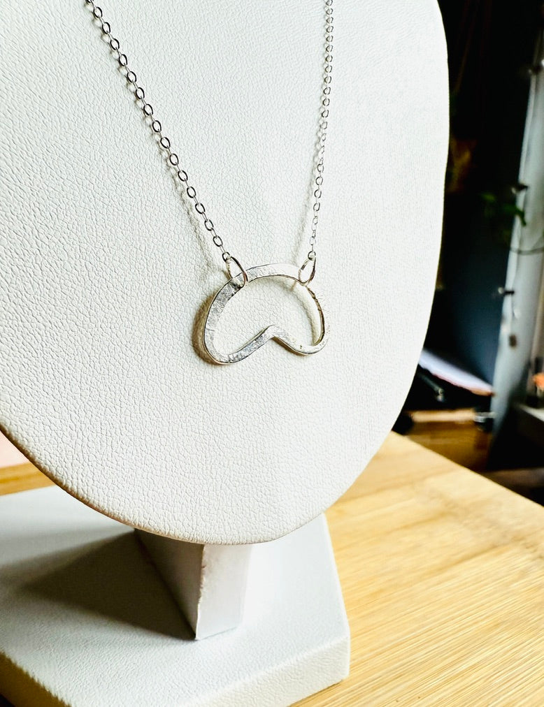 Bean Necklace - Sterling Silver
