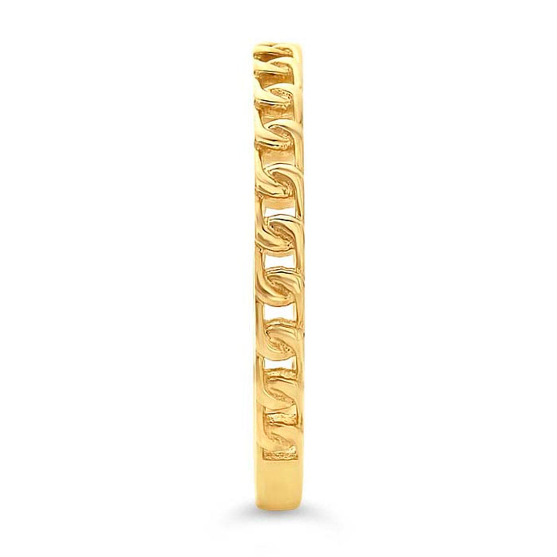 Curb Chain Ring - 14K Gold