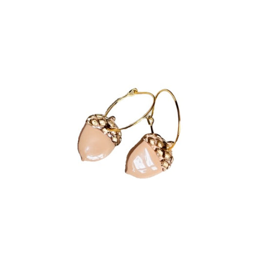 Mini Acorn Earrings - Meraki Design Studio