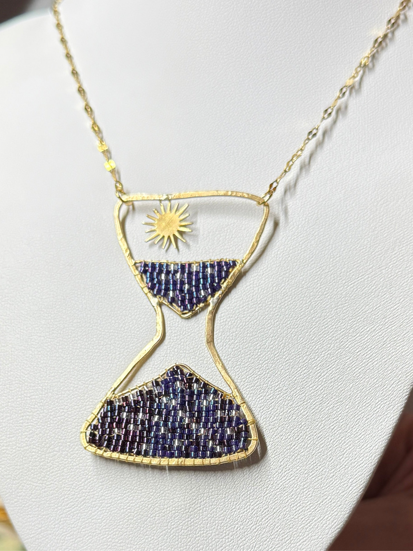 Hourglass Beaded Necklace