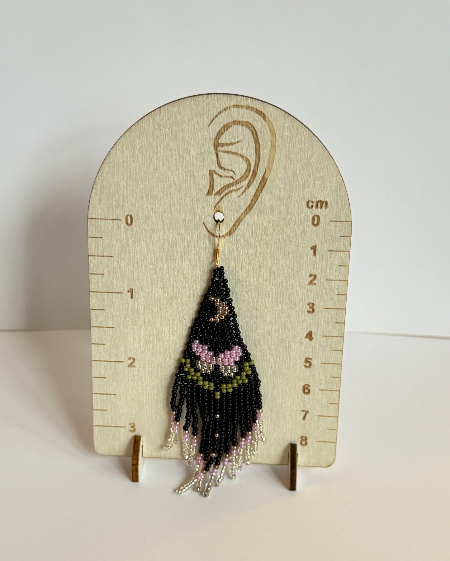 Moth Beaded Earrings