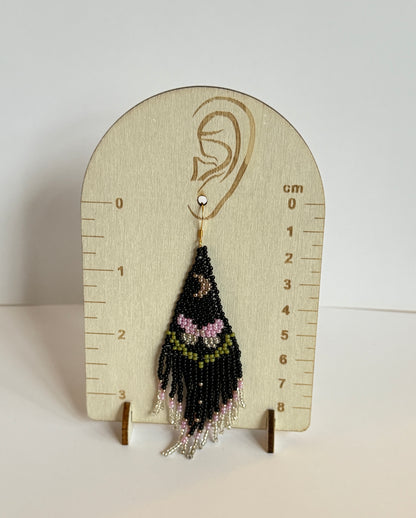Moth Beaded Earrings
