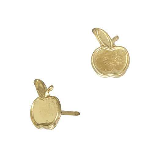 gold filled apple studs