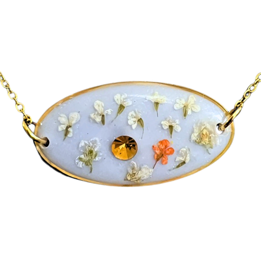 Dried Flowers Necklace