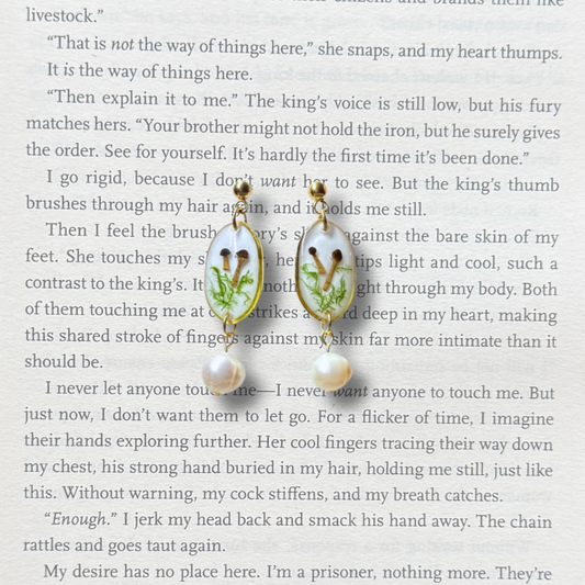 Dried Mushrooms Earrings