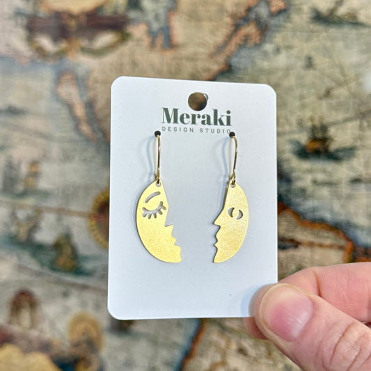 Moon Sides Earrings