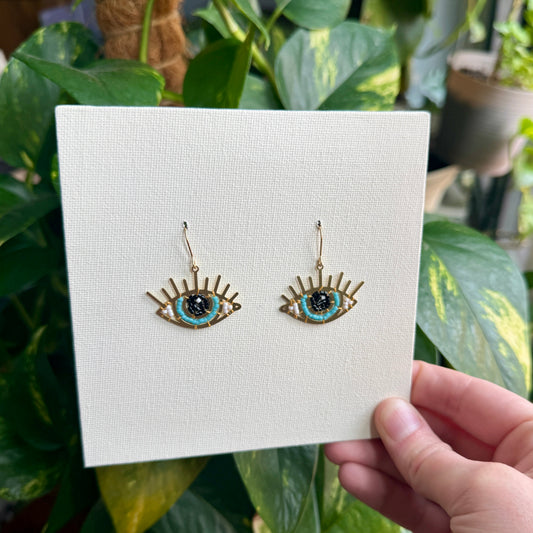 Not So Evil Eyes Beaded Earrings